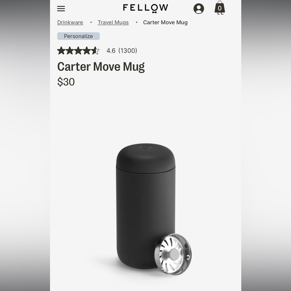Carter Fellow 12oz Travel Mug